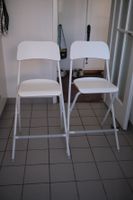 FRANKLIN klappbare Barhocker 2x in Weiss