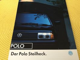 VW Polo Steilheck Verkaufsprospekt 20 Seiten August 1991