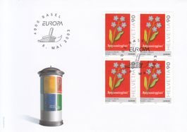 SBK 1093 im 4er-Block FDC