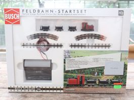 BUSCH Feldbahn Starter Set H0f - 12010 Neuwertig NP: 200.-
