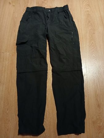 Trevolution anthracite-grey zipp-off trousers, F size 38
