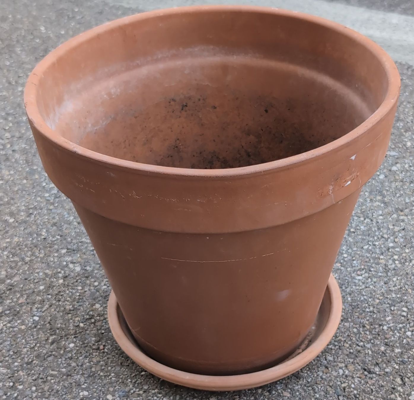 Vasi per fiori: Blumentopf Terrakotta mit Untersetzer gebraucht – Usato da Zürich venduto da Sven053