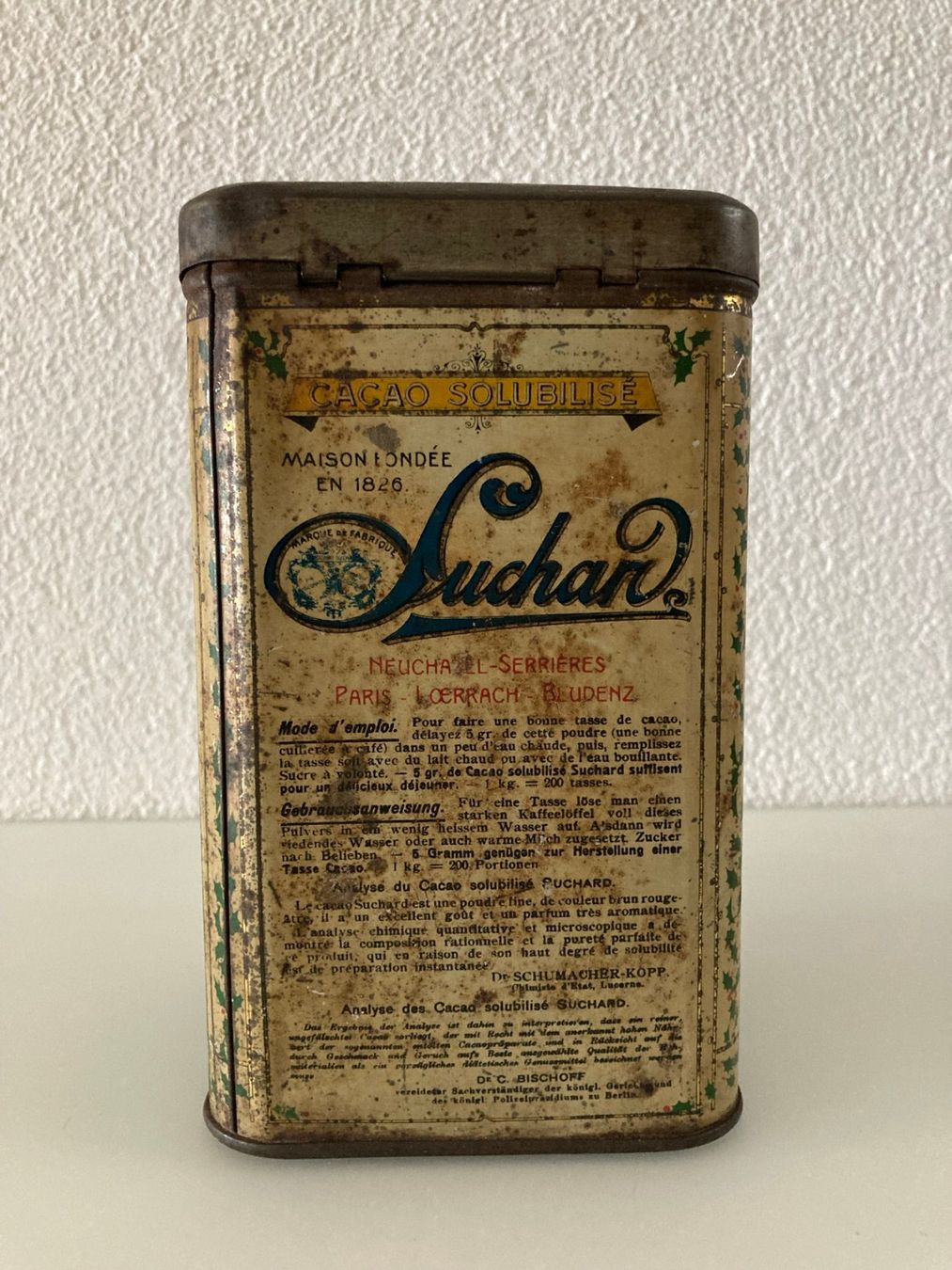 Toutes les décorations: Suchard Antike Blechdose Nr 284  Jg. ca. 1900 – D'occasion à Wohlen b. Bern par Titus55 4