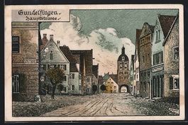 Gundelfingen / Donau, Hauptstrasse mit A