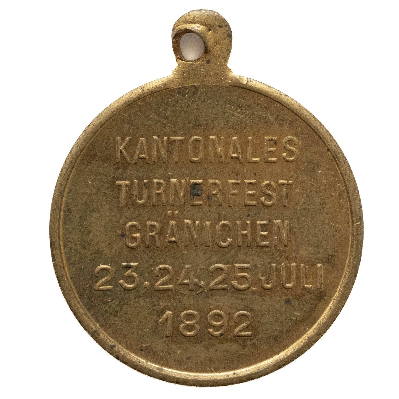 Medaglie: Kantonalales Turnfest 1892 Gränichen AG – Usato da Rotkreuz venduto da Swiss-Coins