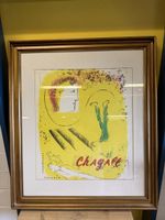 Chagall Lithografie Plakat gerahmt gebr. Zustand