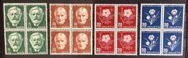 1945 / Pro  Juventute Viererblock Satz **
