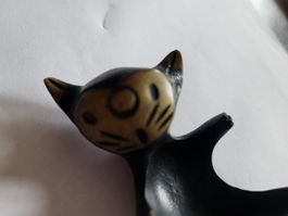 Bronze Katze walter Bossr 50er skulptur figur setzkasten 50