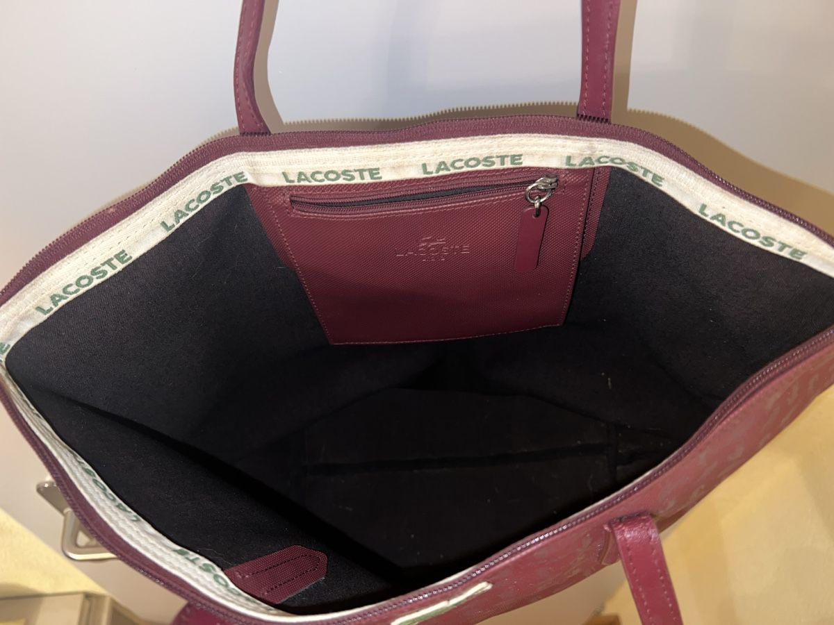 Lacoste Taschen für Damen: Lacoste Tote Bag - Burgundy/Maroon – Gebraucht aus Herrliberg von jes_ytm2 3