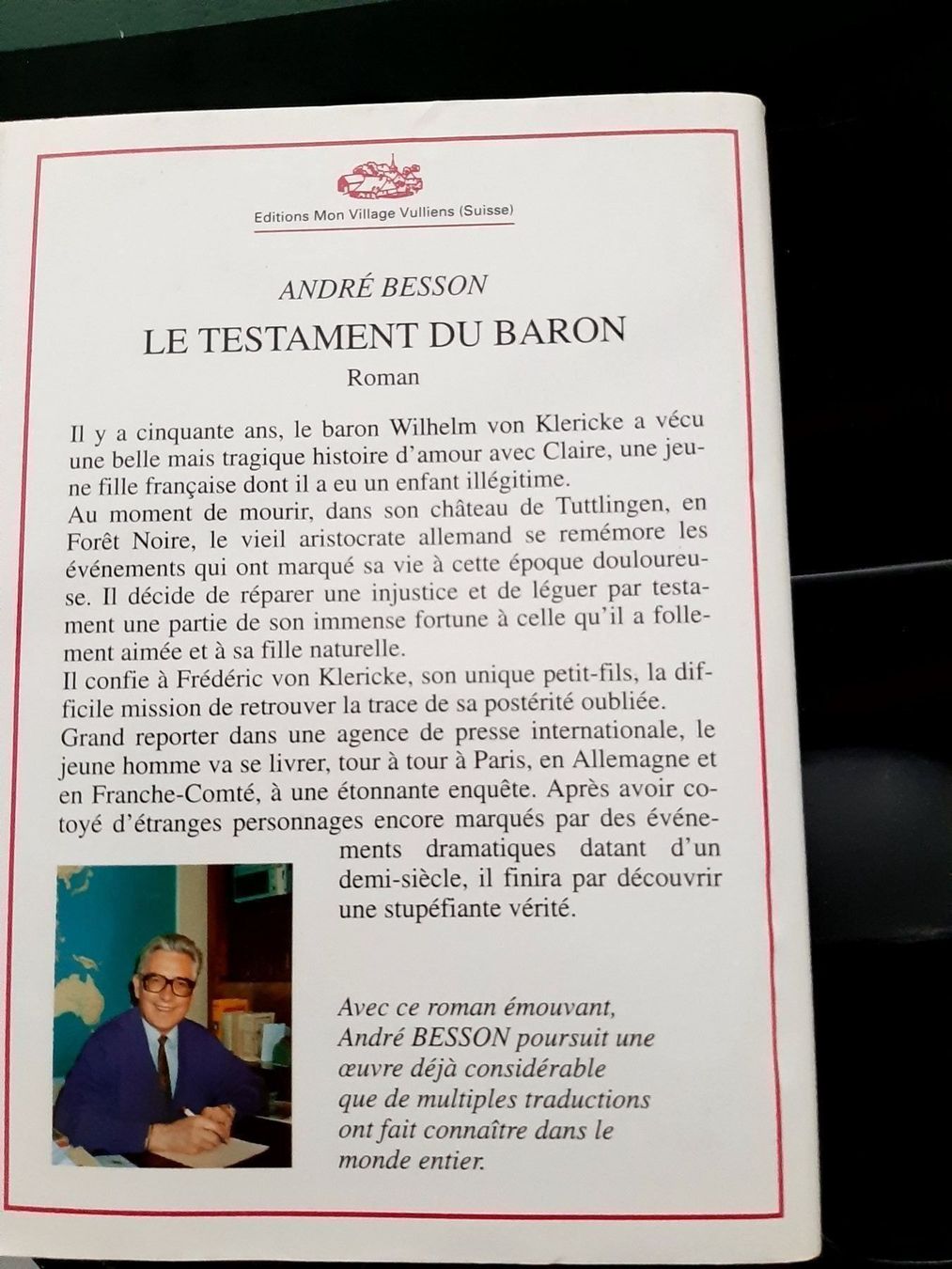 Bücher: Le testament du baron – Gebraucht aus Le locle von juliensaran 2