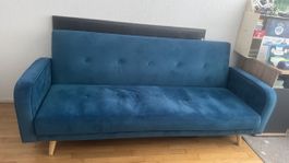 Blue sofa bed