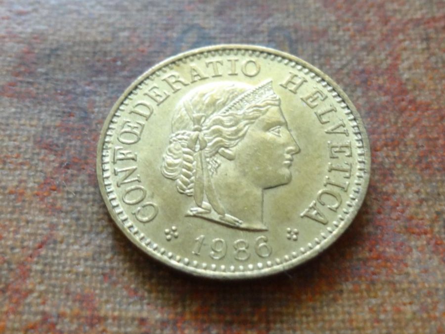 Tutti le monete: 5 Rp. 1986 – Usato da Romanel-sur-Lausanne venduto da Swift13