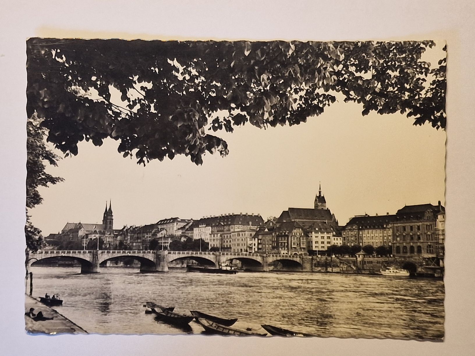 Cartoline postali: Basel  Mittlere Rheinbrücke – Usato da Rüegsauschachen venduto da Hbru