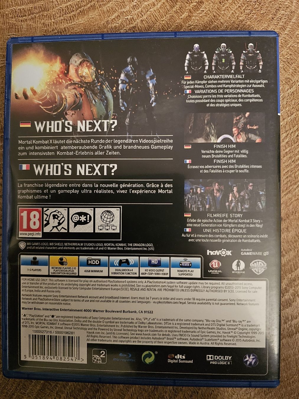 Spiele: Mortal Kombat X für PS4/PS5 – Gebraucht aus Schwerzenbach von SOMM1 2