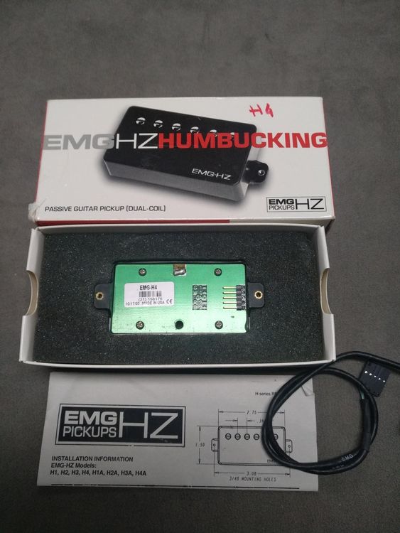 EMG H4 Passive Pick Up Made in USA! Bridge Agressive! Kaufen auf Ricardo