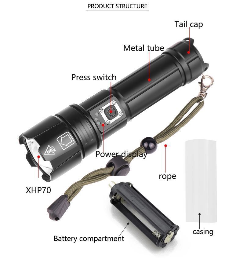 Lampen: Aufladbar LED Taschenlampe – Neu (gemäss Beschreibung) aus Thun von keller001 1