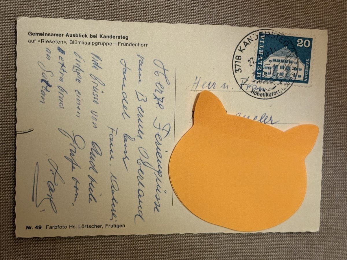 Cartoline postali: AK von Bergpanorama bei Kandersteg – Usato da Rümlang venduto da Kartenpost1 1