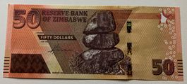 Zimbabwe 50 Dollars 2020 Neuwertig