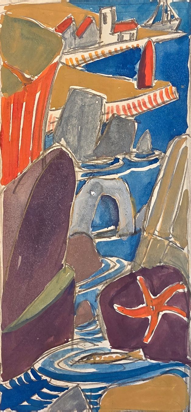 Gemälde: Lill Tschudi Original , gut dotiert, 45x34cm – Gebraucht aus Emmenbrücke von Kunstankaufverkauf 1