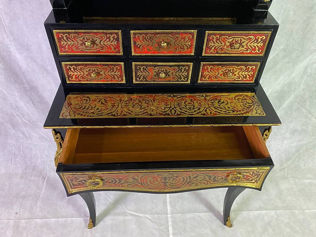Schreibtische: Secrétaire style André Charles Boulle, – Gebraucht aus geneve von louisart 4