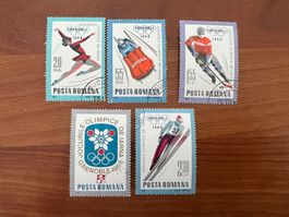 Rumänien Lot  Olymp. Grenoblel 1968  gest.   (5839)