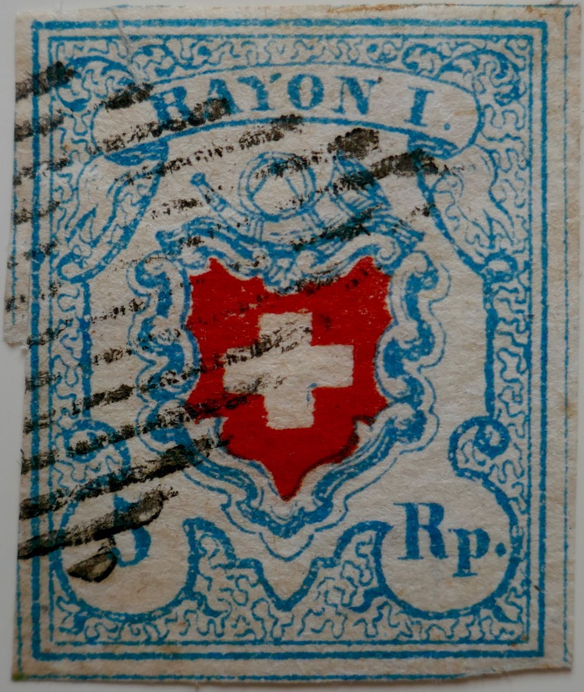 Alle Briefmarken: 1851 Rayon II SBK Nr. 17 Befund Eichele. – Gebraucht aus Möhlin von PHILABARTIS 1