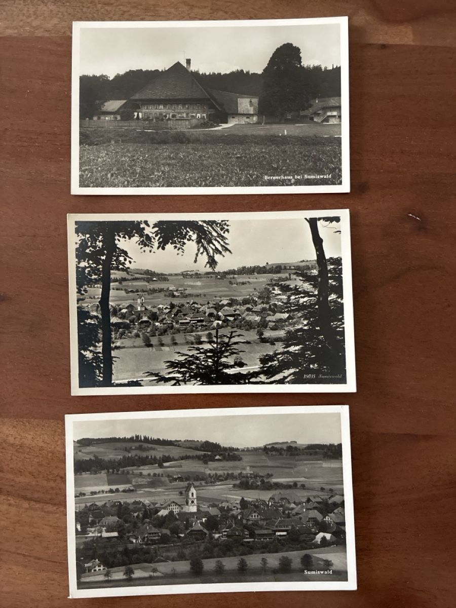 Cartoline postali: 5 Ansichtskarten Schweiz von Sumiswald BE – Usato da Oftringen venduto da Cla.vD.74 2