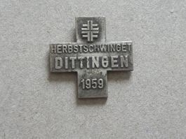 Abzeichen Brosche Schwingfest Schwingen Dittingen BL 1959