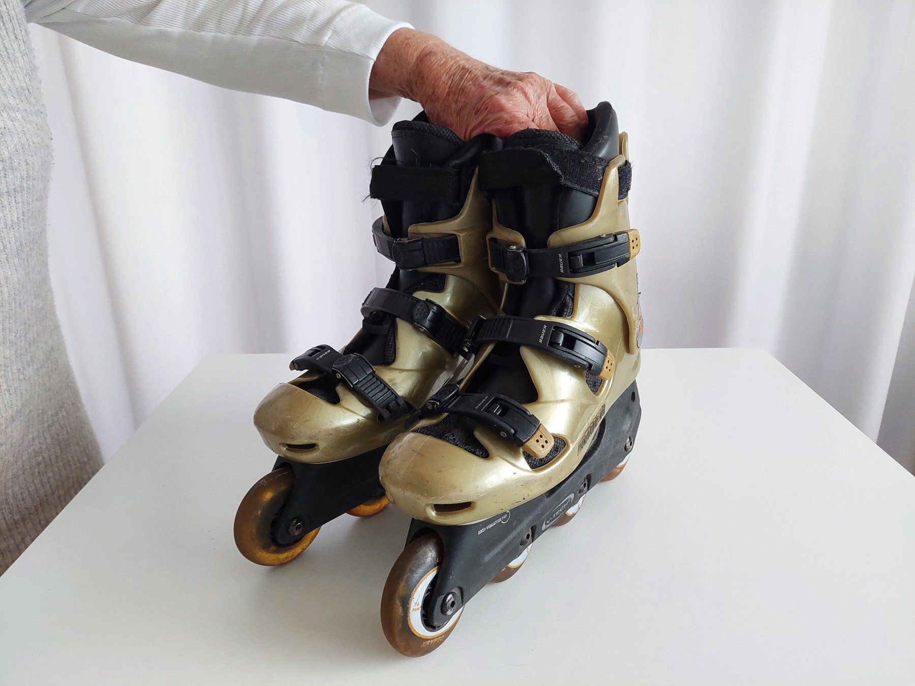 Bauer Pattini in linea & Pattini a rotelle: Bauer V-Tech Inline-Skates , Grösse 36.5 , guter Zustand – Usato da Zürich venduto da Lacoste06