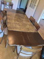 Table à manger années 60 + 6 chaises (Rallonge intégrée)