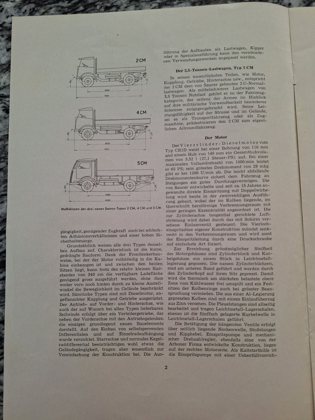 Saurer Documenti: Saurer 2CM 4CM 5CM Separatdruck AR 1950 – Usato da Lohn-Ammannsegg venduto da Beo71 2