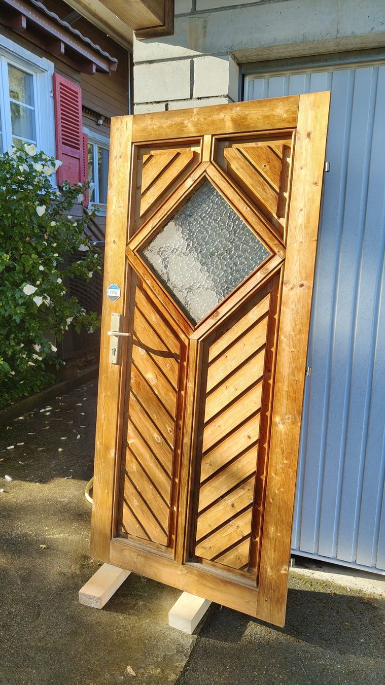 Porte: Eingangstüre  Holz 191cmX 89cm – Usato da Willisau venduto da flabastian 3