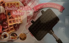 Das ist ein Double Waffle Maker – manuelles Doppel-Waffeleis