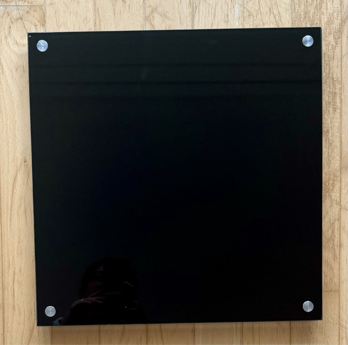 Wandtafeln: Glas-Pinnwand schwarz 40x40cm – Gebraucht aus Pfäffikon SZ von anshaV