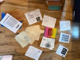 Klöppel Schriften Brief Briefe Klöppeln Anleitung konvolut