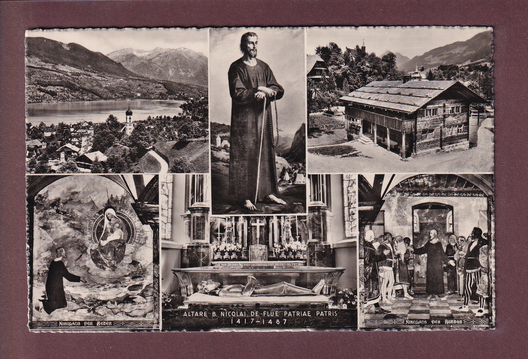 Cartoline postali: Sachseln - BRUDER KLAUS IN FLÜELI - 5 Bilder – Usato da Pully venduto da nicecards