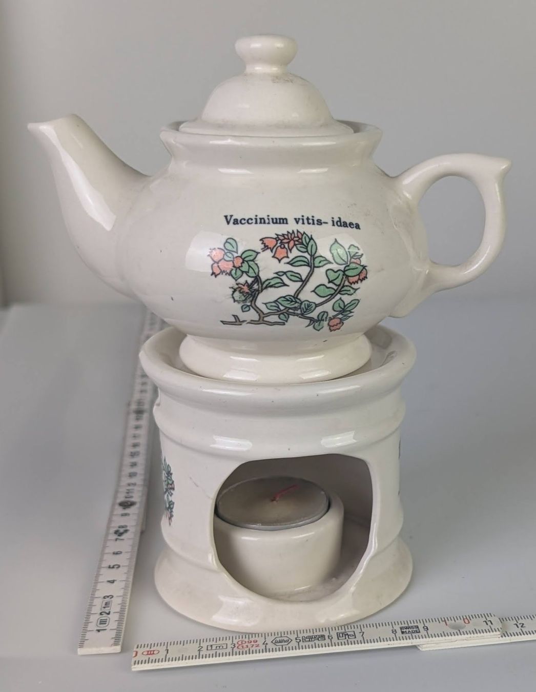 Teiere: Teekanne mit Stövchen, Keramik, Vintage, Romantisch! – Usato da Zürich venduto da 1.Simon 9