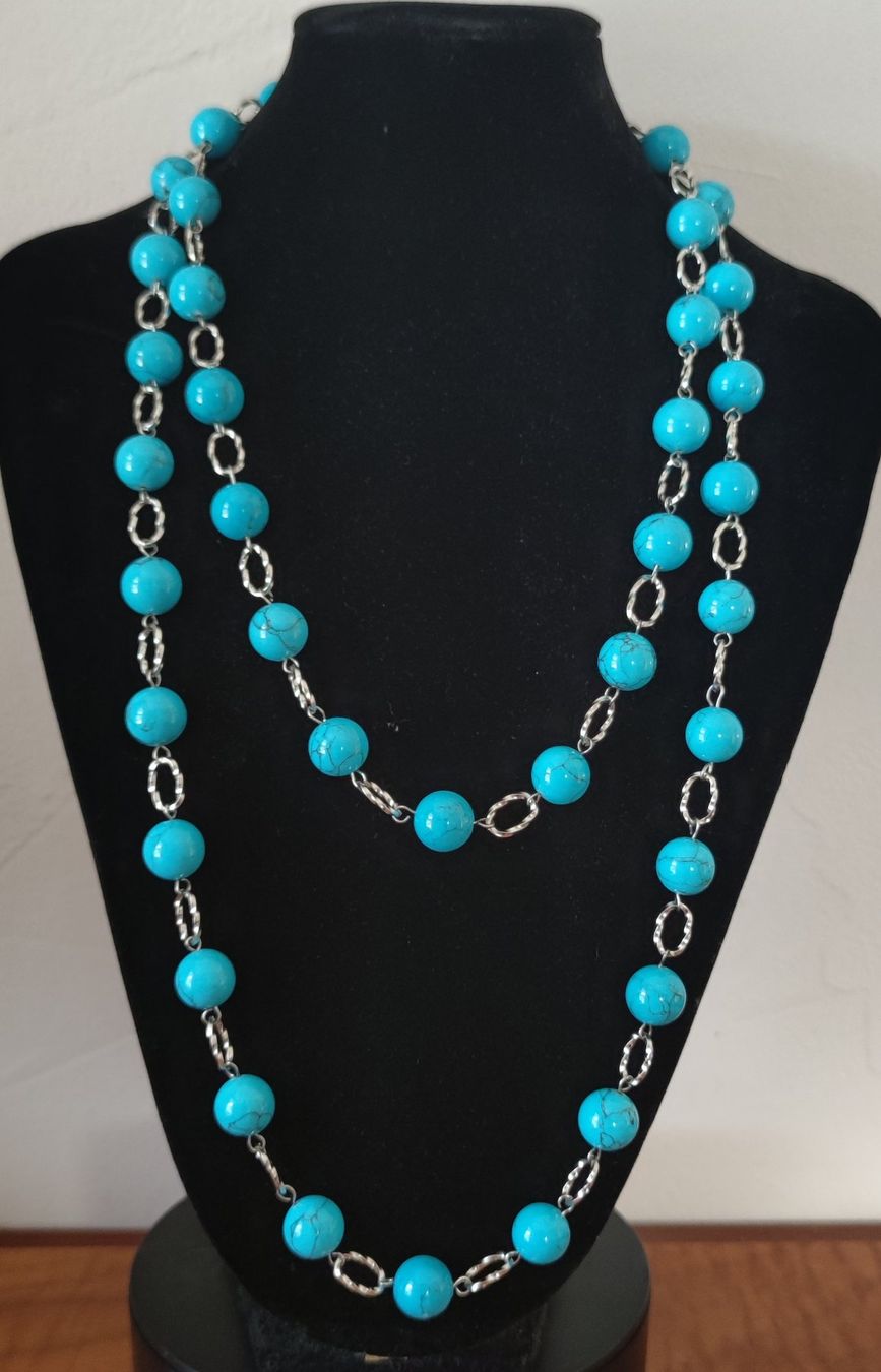 Catenine: Ensemble de bijoux (kette) en turquoise style boho / vintage – Nuovo e nell'imballaggio originale da Chamoson venduto da OkGeo 2