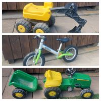 Kinder Laufrad und Traktor