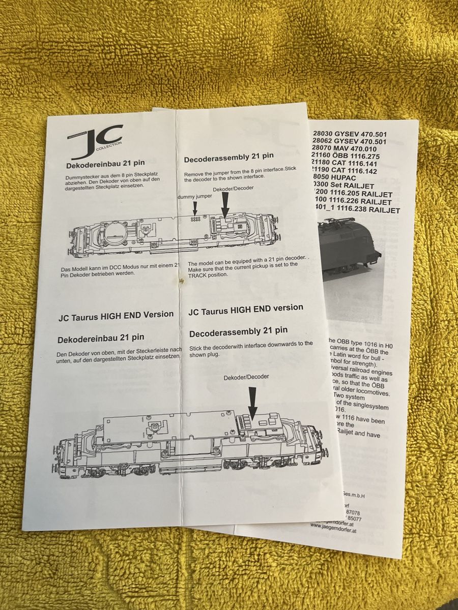 Jägerndorfer Modellini di ferrovie: Taurus Hupac – Nuovo e nell'imballaggio originale da Thusis venduto da Starlera 6