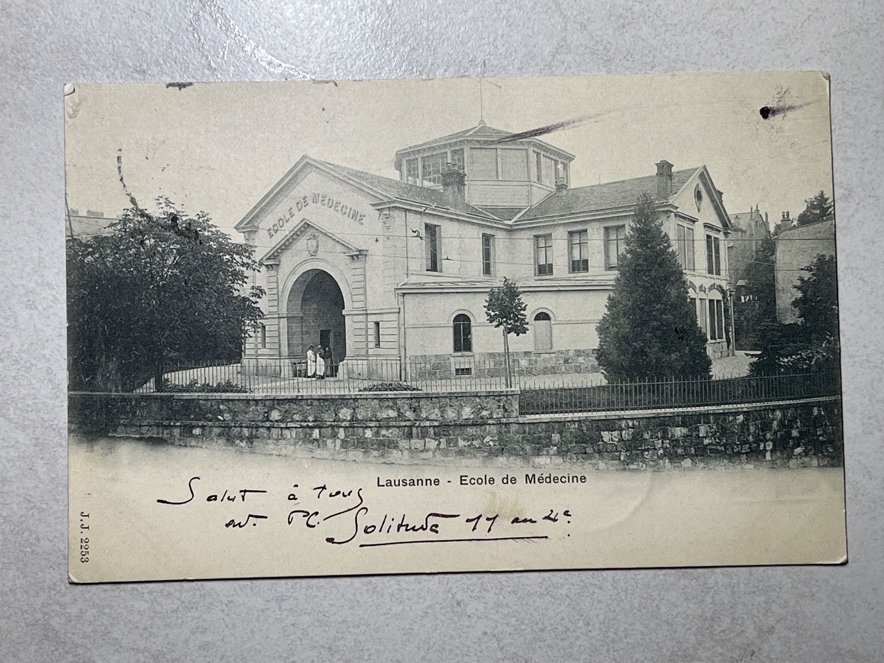 Cartoline postali: Alte Ansichtskarte Lausanne, Ecole de Medecine, – Usato da Strengelbach venduto da Aschatan5