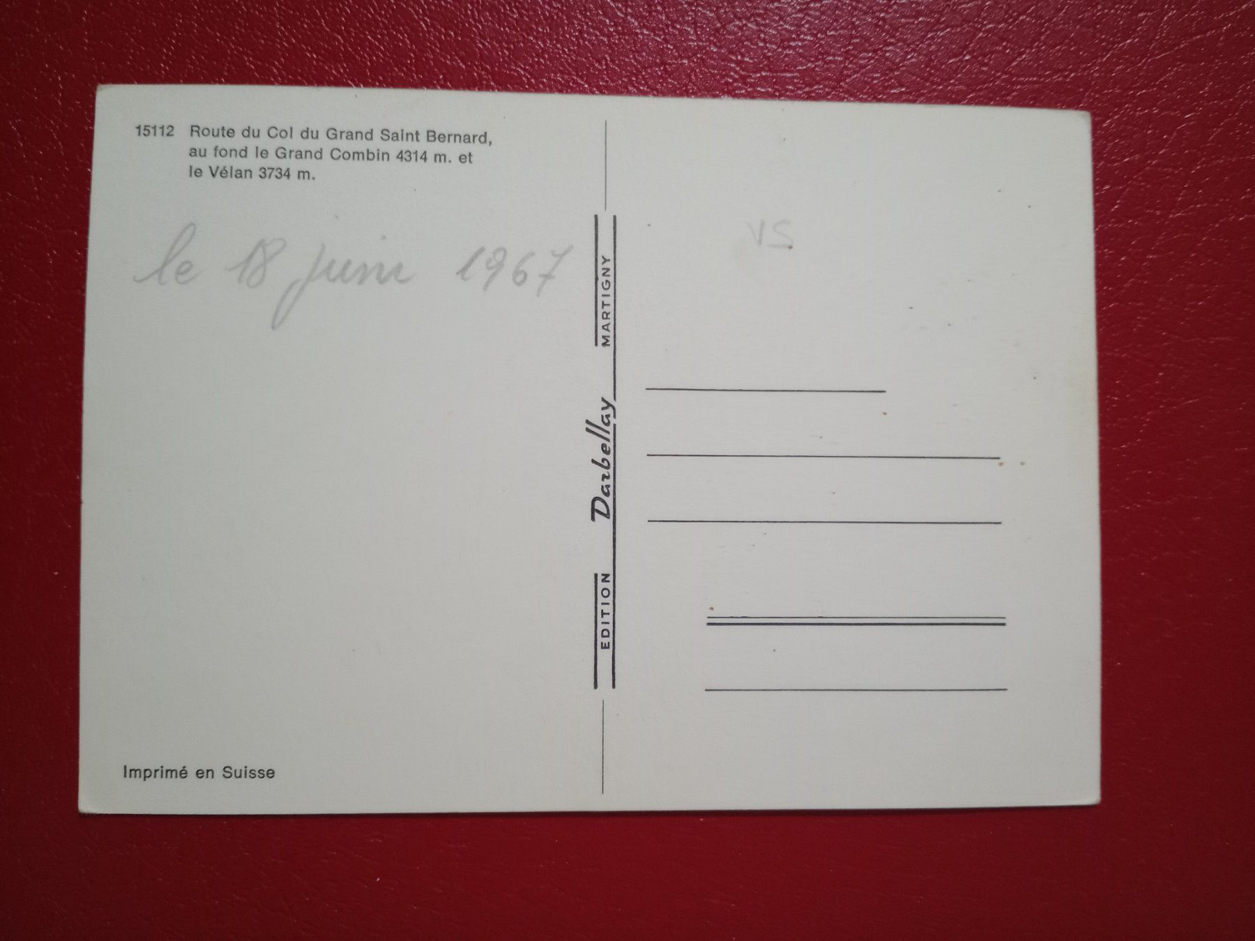 Cartoline postali: Grand St.Bernard Winter altes Auto – Usato da Küttigen venduto da Melisch1000 1