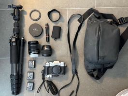 Fujifilm X-T50 Kit & Zubehör (2 Linsen, Nd Filter, Stativ,…)