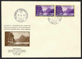 1938, B1y auf illustriertem + unadressiertem FDC (15875)