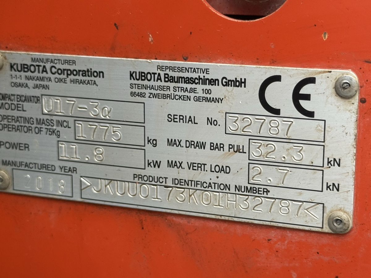 Kubota Excavateurs: Bagger Kubota Hutter Raupenbagger  – D'occasion à Ebnat-Kappel par Suizo1291 4