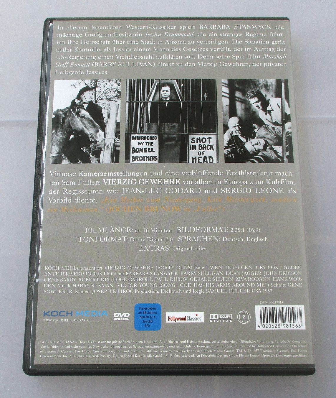 Alle DVDs: VIERZIG GEWEHRE - Sam Fuller/Barbara Stanwyck – Gebraucht aus Wattwil von Muriel10 1
