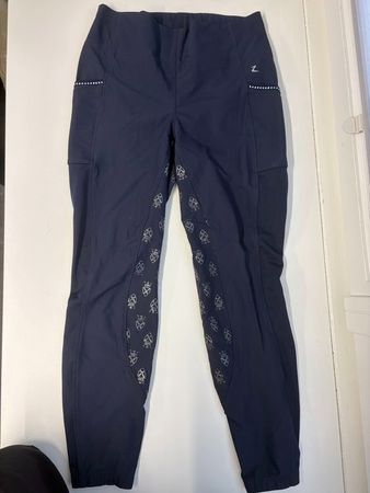 Reithose Horze Vollbesatz dunkelblau Grösse 42 gebraucht