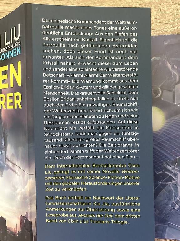 Libri: Weltenzerstörer Cixin Liu – Usato da Arbon venduto da Bobbyx777 3