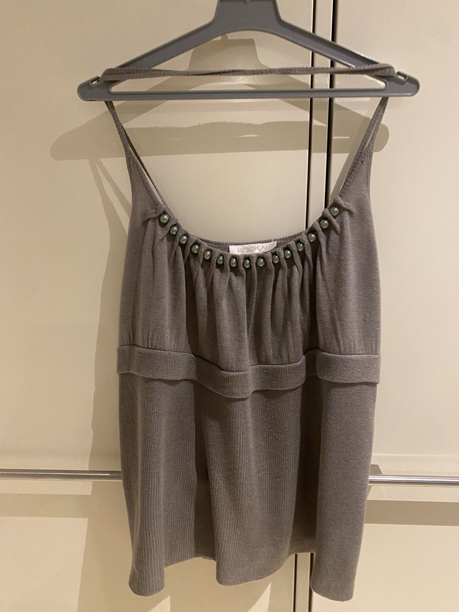 Kookai Tops: Kookai Trägertop mit Perlen Grau Gr. 38 – D'occasion à Rorschach par Lauraq12 3