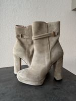 Stiefeletten Damen BOSS beige Grösse 37 Wildleder neu